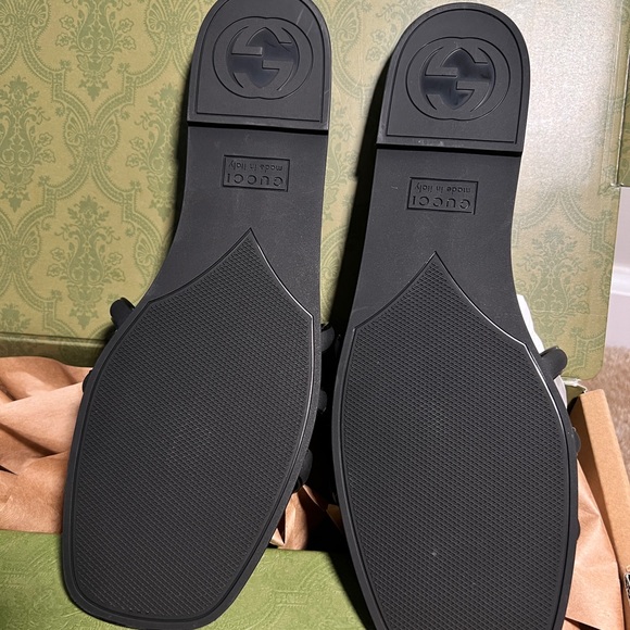 GUCCI BLACK W GPALMA SLIDE RUBBER - Picture 4 of 10